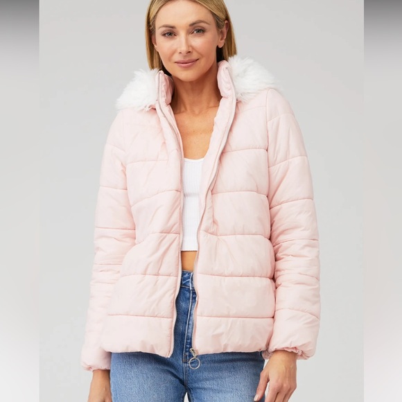 Show Me Your Mumu - Snowbird pink Puffer Jacket In Frosty size small - Picture 8 of 8